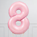 Number Pale Pink Large Shape Balloon