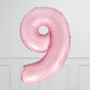 Number Pale Pink Large Shape Balloon