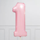 Number Pale Pink Large Shape Balloon