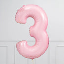 Number Pale Pink Large Shape Balloon