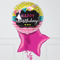 Cute Banners Happy Birthday Inflated Foil Balloon Bunch