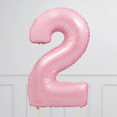 Number Pale Pink Large Shape Balloon