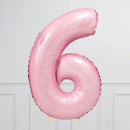 Number Pale Pink Large Shape Balloon