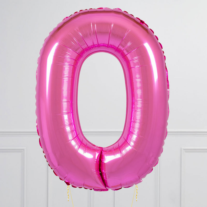 Fuchsia Birthday Balloon Numbers