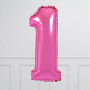 Fuchsia Birthday Balloon Numbers