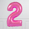 Fuchsia Birthday Balloon Numbers