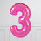 Fuchsia Birthday Balloon Numbers