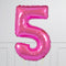 Fuchsia Birthday Balloon Numbers