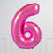 Fuchsia Birthday Balloon Numbers
