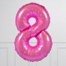 Fuchsia Birthday Balloon Numbers