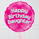 Happy Birthday Daughter Inflated Foil Balloon Bunch