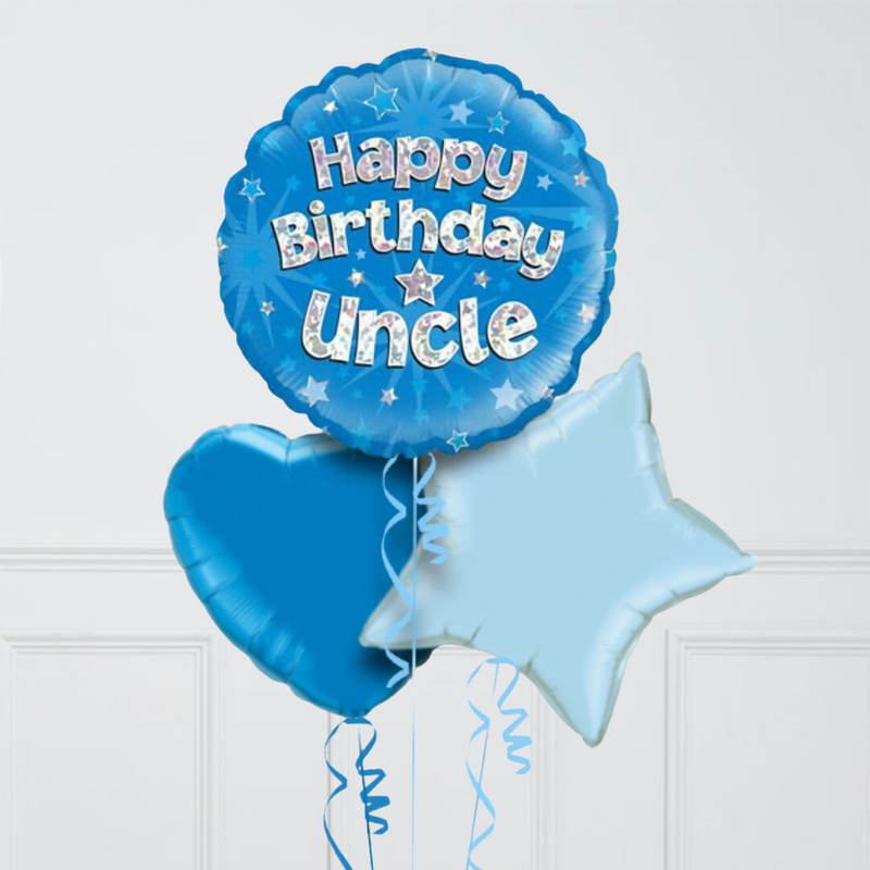 Happy Birthday Uncle Inflated Foil Balloons