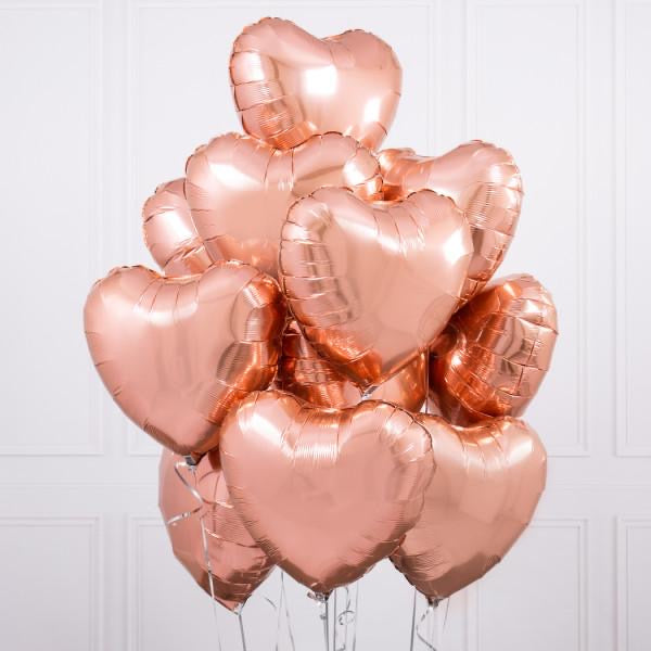 15. Geburtstag Rose Gold und 50 Rose Gold Herzen