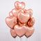 15. Geburtstag Rose Gold und 50 Rose Gold Herzen
