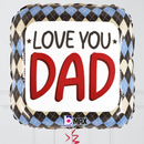 Love You Dad Happy Father's Day Inflated Foil Balloon Bunch