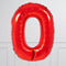 Red Birthday Balloon Numbers