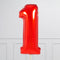 Red Birthday Balloon Numbers