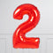 Red Birthday Balloon Numbers