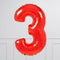 Red Birthday Balloon Numbers