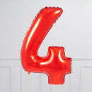 Red Birthday Balloon Numbers