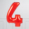 Red Birthday Balloon Numbers