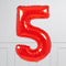 Red Birthday Balloon Numbers