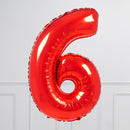 Red Birthday Balloon Numbers