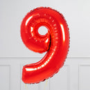 Red Birthday Balloon Numbers