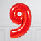Red Birthday Balloon Numbers
