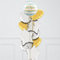 On Your Communion Baby Blue Inflated Foil Balloon Bunch