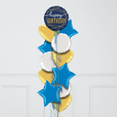 Royal Blue Happy Birthday Balloon Bouquet