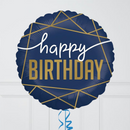 Royal Blue Happy Birthday Balloon Bouquet